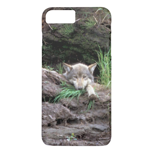 Funda De Case-Mate Para iPhone Club de lobo de madera salvaje en Den (Reverso)