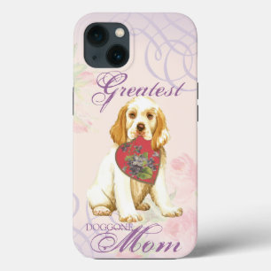 Funda Para iPhone 13 Clumber Spaniel Heart Mom