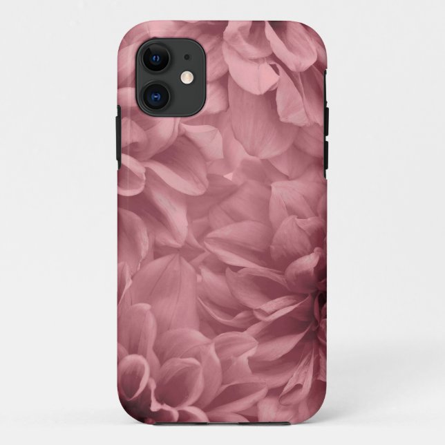 Funda De Case-Mate Para iPhone Clúster de Floral de Light Mauve Dahlias (Reverso)