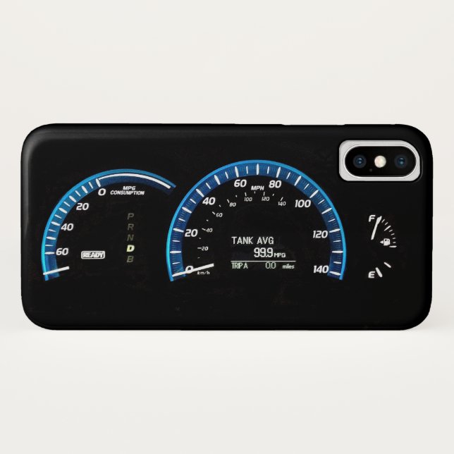 Funda De Case-Mate Para iPhone Clúster de instrumentos híbridos de automóviles (Reverso (horizontal))