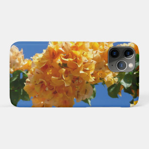 Funda Para iPhone 11 Pro Clúster de la Floral Dorada de Bougainvillea