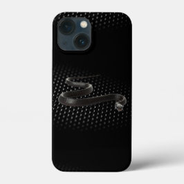 Funda Para iPhone 13 Mini cobra negra, serpiente negra