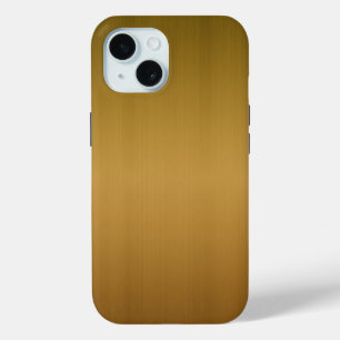 Funda Para iPhone 15 Cobre cepillado metalizado