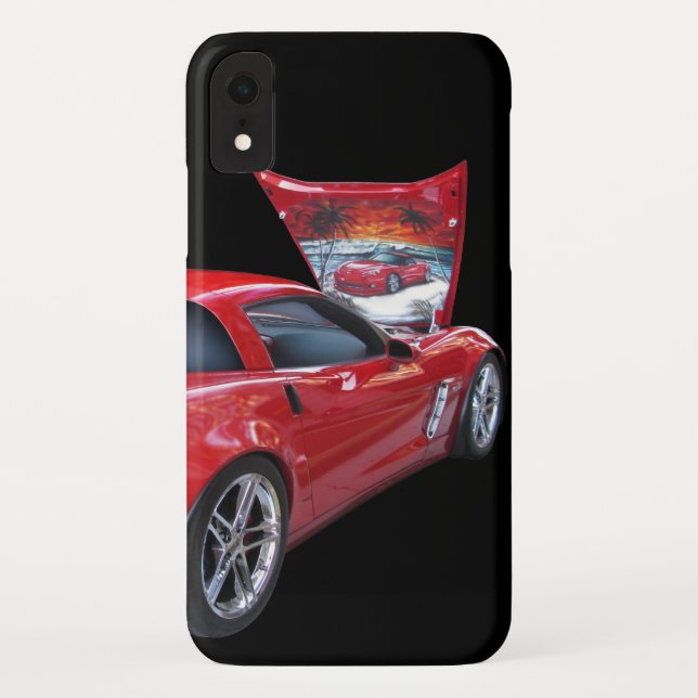 Funda De Case-Mate Para iPhone Coche con pincel aéreo (Reverso)