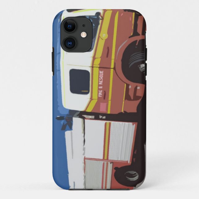 Funda De Case-Mate Para iPhone Coche de bomberos (Reverso)