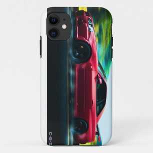 Funda Para iPhone 11 Coche deportivo de los años 2000 en la cubierta de