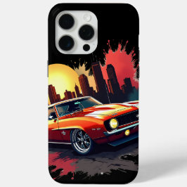 Funda Para iPhone 15 Pro Max Coche Musculoso con Grafitis