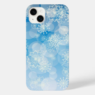 Funda Para iPhone 14 Plus De Case-Mate Cochitos de Navidad en un fondo azul