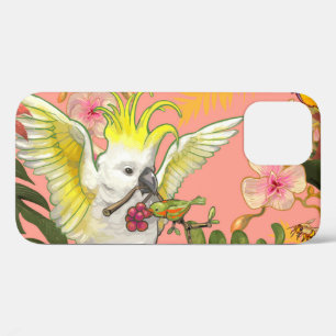 Funda Para iPhone 12 Cockatiel en rosa