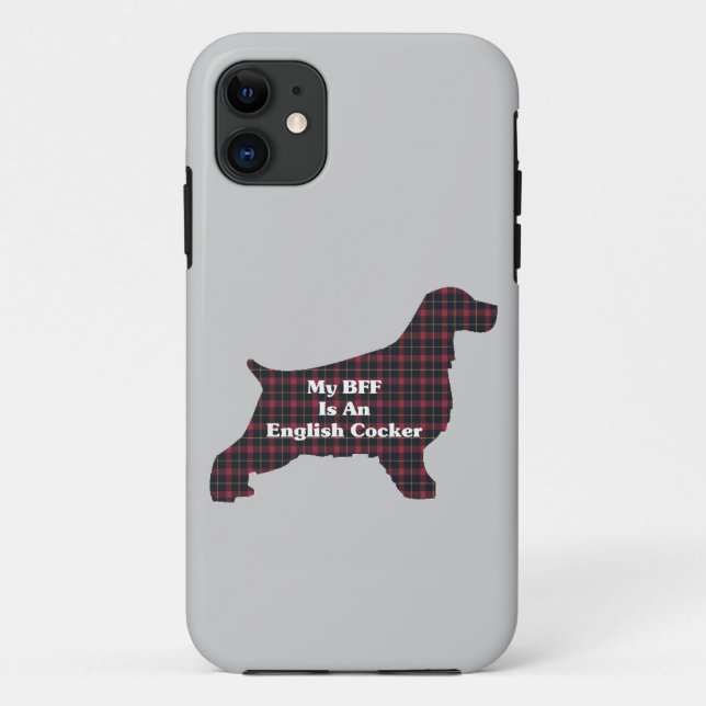 Funda De Case-Mate Para iPhone Cocker BFF en inglés (Reverso)