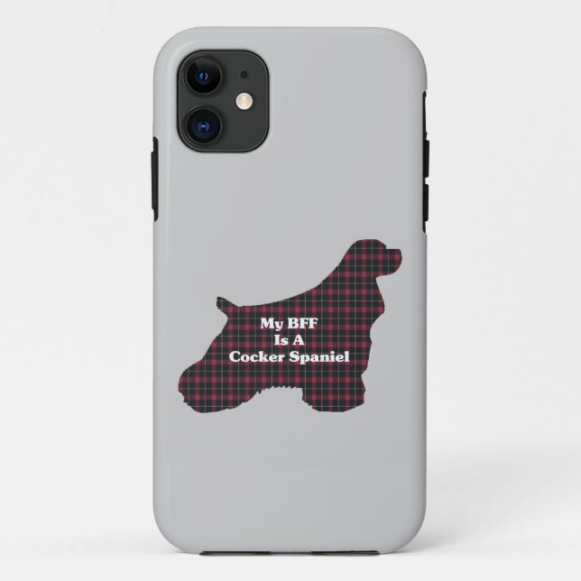 Funda De Case-Mate Para iPhone Cocker Spaniel BFF (Reverso)