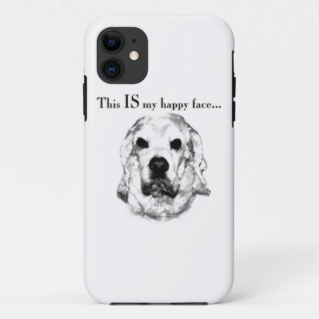Funda De Case-Mate Para iPhone Cocker Spaniel Happy Face (Reverso)