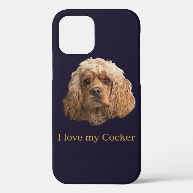 Funda De Case-Mate Para iPhone cocker Spaniels (Reverso )