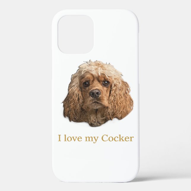 Funda De Case-Mate Para iPhone cocker Spaniels (Reverso )