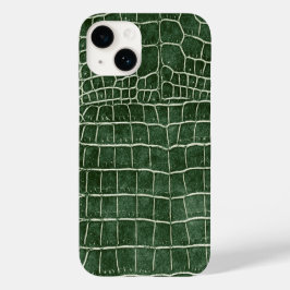 Funda Para iPhone 14 De Case-Mate Cocodrilo de imitación verde