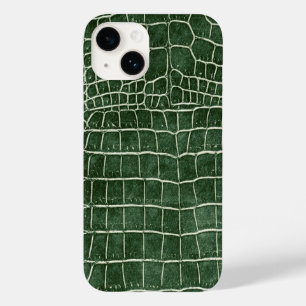 Funda Para iPhone 14 De Case-Mate Cocodrilo de imitación verde