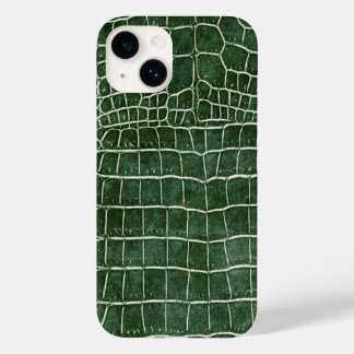 Funda Para iPhone 14 De Case-Mate Cocodrilo de imitación verde