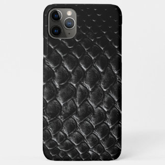Funda Para iPhone 11 Pro Max Cocodrilo negro moderno
