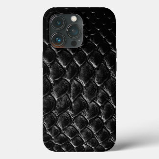 Funda Para iPhone 13 Pro Cocodrilo negro moderno
