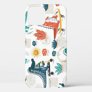 Funda Para iPhone 12 Cocodrilo personalizado: Papel de fondo animal de 