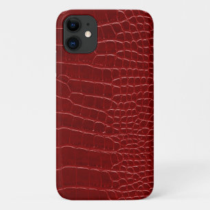Funda Para iPhone 11 Cocodrilo Rojo Moderno