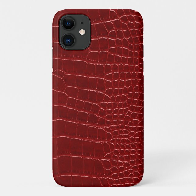 Funda De Case-Mate Para iPhone Cocodrilo Rojo Moderno (Reverso)