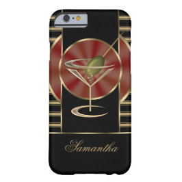Funda Para iPhone X Cóctel lindo de Martini personalizado
