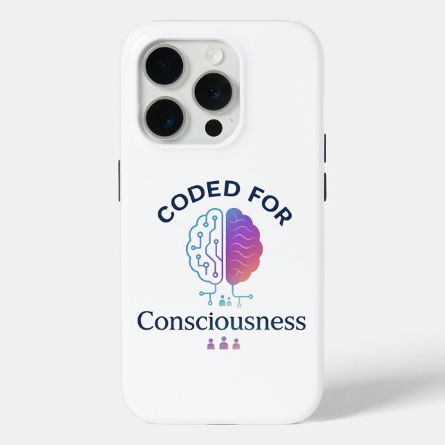 Funda De Case-Mate Para iPhone Codificado para la conciencia Diseño de Ciencias I (Reverso )
