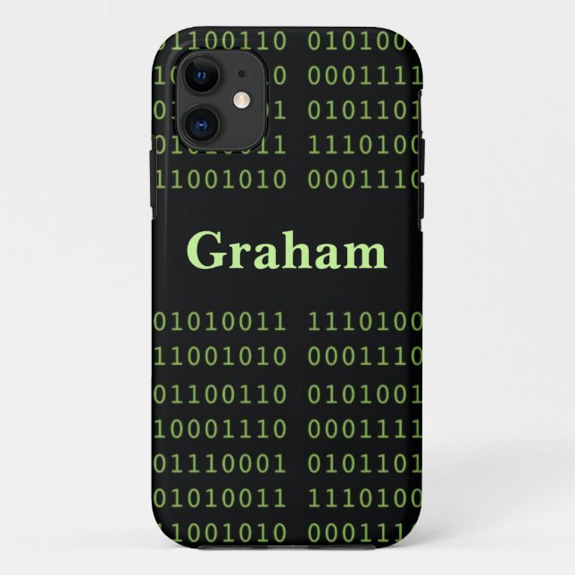 Funda De Case-Mate Para iPhone Código binario personalizado (Reverso)
