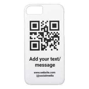Funda Para iPhone 8/7 código de barras personalizado simple agregar su s