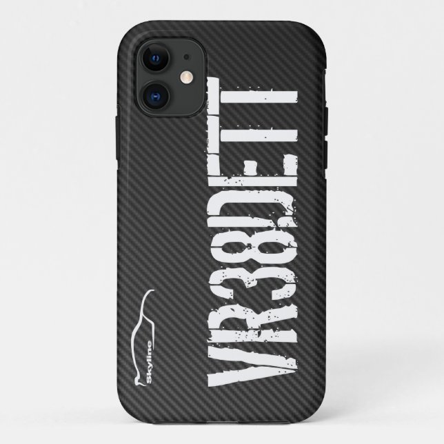 Funda De Case-Mate Para iPhone Código del motor de GT-r del horizonte (Reverso)