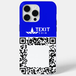 Funda Para iPhone 15 Pro Max Código QR de la moneda Texit