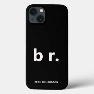 Funda Para iPhone 13 Código QR negro elegante y elegante