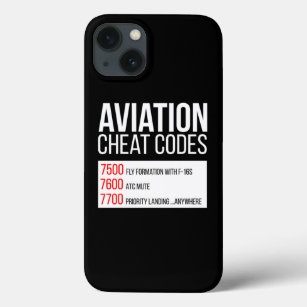 Funda Para iPhone 13 Códigos De Cheat De Aviación Difíciles Para Piloto