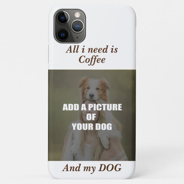Funda De Case-Mate Para iPhone Coffee and my Dog Throw Pillow (Reverso)