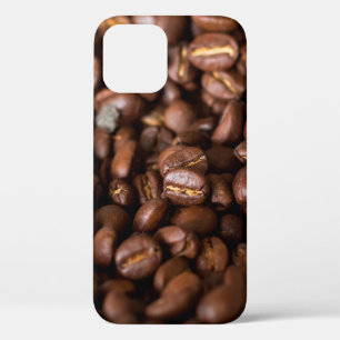 Funda Para iPhone 12 Coffee Beans Background abstract, aroma, fondo