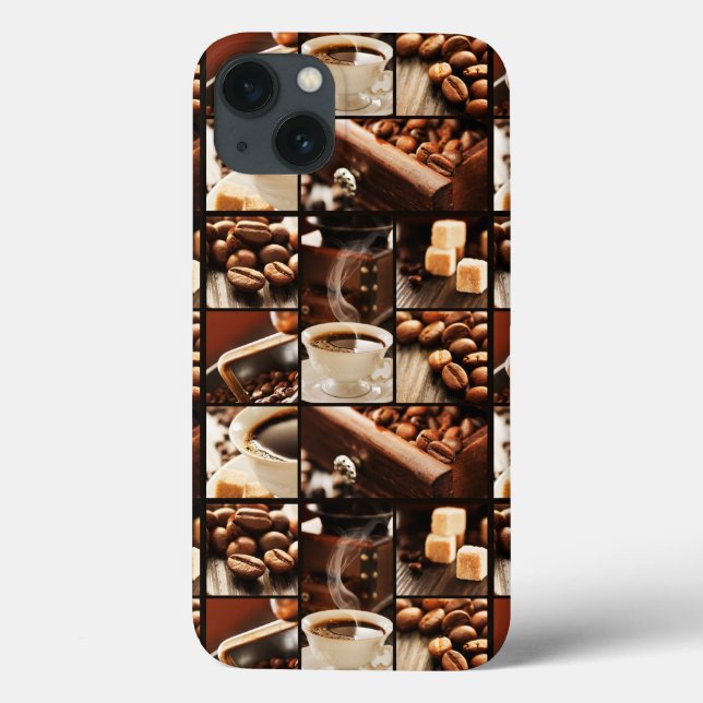 Funda De Case-Mate Para iPhone Coffee Collage (Reverso)