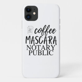 Funda Para iPhone 11 Coffee Mascara Notary funda del iPhone público