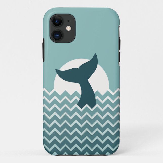 Funda De Case-Mate Para iPhone Cola de la ballena (Reverso)