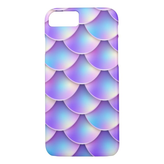 Funda De Case-Mate Para iPhone cola de mermaid púrpura (Reverso)