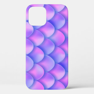 Funda Para iPhone 12 Cola de sirena holográfica, textura de Relieve met