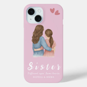 iPhone 15 Colage de fotos de hermanas – Regalo de funda para