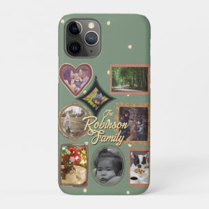 Funda Para iPhone 11 Pro Colage de Fotos Personalizado Retro Familia 8