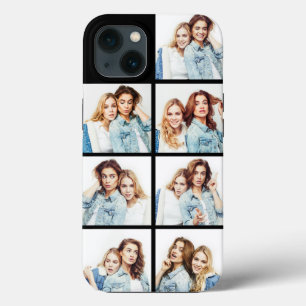 Funda Para iPhone 13 Colaje de Fotos Personalizadas 7 Fotos Cuadradas N
