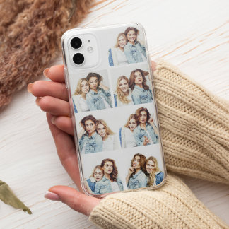 Funda Para iPhone 14 De Case-Mate Colaje de Fotos Personalizado 7 Fotos Cuadradas Bl