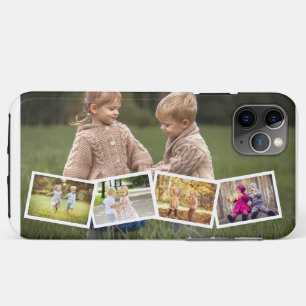 Funda Para iPhone 11 Pro Max Colaje en zig-zag horizontal de 5 fotos Multi Foto