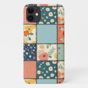 Funda Para iPhone 11 Colcha Colorida de Parche con Estampado Divertido