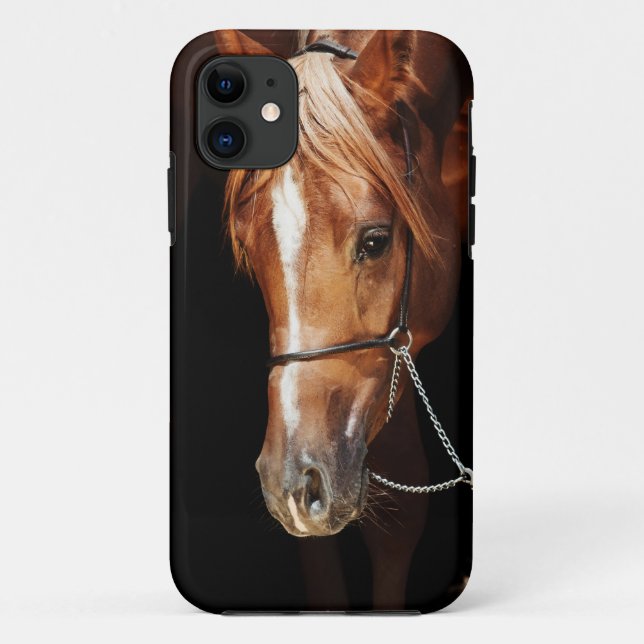 Funda De Case-Mate Para iPhone colección de caballos. cubierta roja arabia para i (Reverso)
