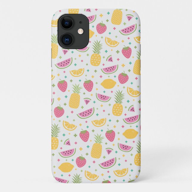 Funda De Case-Mate Para iPhone colección de frutas de verano (Reverso)