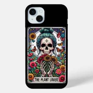 Funda Para iPhone 15 Mini Colección de la tarjeta Tarot de la planta